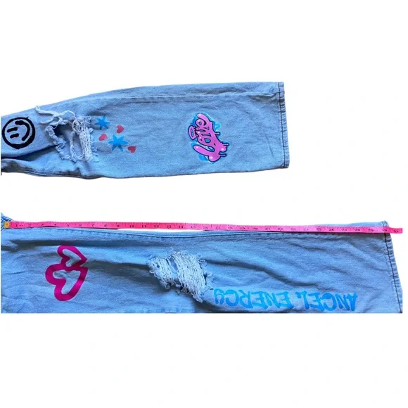 SONG 90’s Boyfriend Jeans Woman Size 0/24 - Picture 7 of 8